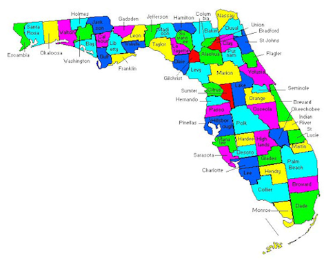 Florida Map - Miami, Fl Mobile Notaries